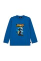 Lego longsleeve bawełniany dziecięcy LWTAFFY 615 nadruk niebieski 11010919