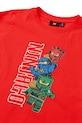 Chłopiec Lego longsleeve bawełniany dziecięcy LWTAFFY 622 11011248 czerwony