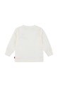 Levi's longsleeve din bumbac pentru copii LEVI AND DOG IN CAR LS 6EP011 bej AW25
