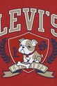 Dětské bavlněné tričko s dlouhým rukávem Levi's LOGO BULLDOG CREST TEE červená 6EP166
