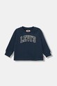 Хлопковый лонгслив для младенцев Levi's COLLEGIATE LS TEE хлопок тёмно-синий 6EP410