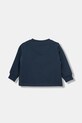 Хлопковый лонгслив для младенцев Levi's COLLEGIATE LS TEE 6EP410 тёмно-синий AW25