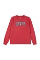 Levi's longsleeve bawełniany dziecięcy 1873 PREP LS TEE nadruk czerwony 8EN713