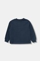 Detská bavlnená košeľa s dlhým rukávom Levi's COLLEGIATE LS TEE 8EP410 tmavomodrá AW25
