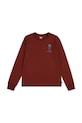 Детска блуза с дълги ръкави Levi's SADDLE MAN LS TEE памук бордо 9EN714