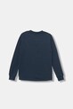 Dětské bavlněné tričko s dlouhým rukávem Levi's COLLEGIATE LS TEE 9EP410 námořnická modř AW25