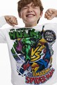 Dětské bavlněné tričko s dlouhým rukávem Desigual 25WBTK02 bílá