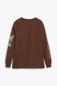 Chłopiec Desigual longsleeve bawełniany dziecięcy 25WBTK05 brązowy