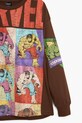 Desigual longsleeve bawełniany dziecięcy brązowy 25WBTK05