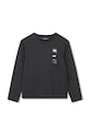 Karl Lagerfeld longsleeve din bumbac pentru copii print gri Z30951.114.150