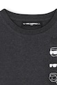 Băieți Karl Lagerfeld longsleeve din bumbac pentru copii Z30951.114.150 gri