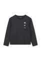 Karl Lagerfeld longsleeve bawełniany dziecięcy nadruk szary Z30951.162.174