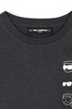 Chłopiec Karl Lagerfeld longsleeve bawełniany dziecięcy Z30951.162.174 szary