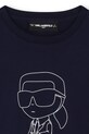 Chłopiec Karl Lagerfeld longsleeve bawełniany dziecięcy Z30953.86.108 granatowy