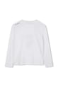 Karl Lagerfeld longsleeve bawełniany dziecięcy Z30953.162.174 biały AW25