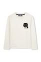 Karl Lagerfeld longsleeve bawełniany dziecięcy nadruk biały Z30955.114.150