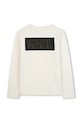 Karl Lagerfeld longsleeve din bumbac pentru copii Z30955.162.174 alb AW25