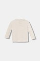 Guess longsleeve bawełniany niemowlęcy I5BI01.I3Z14.9BYA beżowy AW25