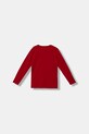 Guess longsleeve bawełniany dziecięcy L5BI01.I3Z14.9BYA czerwony AW25