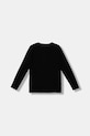 Guess longsleeve din bumbac pentru copii L5BI04.I3Z14.9BYA negru AW25