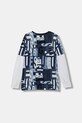 Хлопковый детский лонгслив Guess L5BI06.I3Z14.9BYA голубой AW25