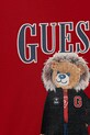 Chłopiec Guess longsleeve bawełniany dziecięcy L5BI09.I3Z14.9BYA czerwony