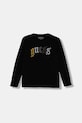 Detská bavlnená košeľa s dlhým rukávom Guess bavlna čierna L5BI33.I3Z14.9BYA