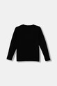 Detská bavlnená košeľa s dlhým rukávom Guess L5BI33.I3Z14.9BYA čierna AW25