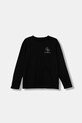 Хлопковый детский лонгслив Guess L5BI38.KBZV1.9BYA чёрный AW25