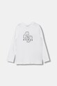 Guess longsleeve bawełniany dziecięcy nadruk biały L5BI39.I3Z14.9BYA