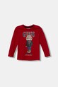 Хлопковый детский лонгслив Guess хлопок красный N5BI04.I3Z14.9BYA