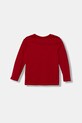 Хлопковый детский лонгслив Guess N5BI04.I3Z14.9BYA красный AW25