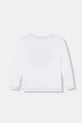 Detská bavlnená košeľa s dlhým rukávom Guess N5BI06.I3Z14.9BYA biela AW25