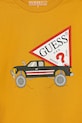 Chłopiec Guess longsleeve bawełniany dziecięcy N5BI14.I3Z14.9BYA pomarańczowy