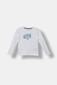 Guess longsleeve bawełniany dziecięcy nadruk biały N5BI18.I3Z14.9BYA