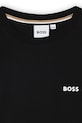 Chłopiec BOSS longsleeve bawełniany dziecięcy J52364.102.108 czarny