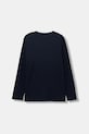Дитячий бавовняний лонгслів BOSS J52364.162.174 темно-синій AW25
