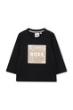 BOSS t-shirt bawełniany niemowlęcy wzorzyste czarny J52715.86.94
