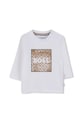 BOSS longsleeve bebeluși fixat alb J52715.74.81