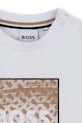 Băieți BOSS longsleeve bebeluși J52715.74.81 alb