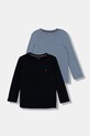 Tommy Hilfiger longsleeve bawełniany dziecięcy 2-pack bawełna niebieski UB0UB00309.9BYA