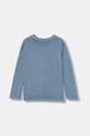Дитячий бавовняний лонгслів United Colors of Benetton 3PCMC10QL.G.seasonal блакитний AW25