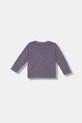 United Colors of Benetton longsleeve bawełniany dziecięcy 3PCMG10K6.P.seasonal fioletowy AW25