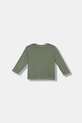 Хлопковый детский лонгслив United Colors of Benetton 3PCMG10K6.P.seasonal зелёный AW25