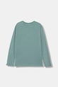 United Colors of Benetton longsleeve din bumbac pentru copii 35RYC10QQ.G.seasonal turcoaz AW25