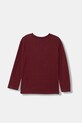 United Colors of Benetton longsleeve bawełniany dziecięcy 35RYC10QQ.G.seasonal bordowy AW25