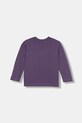 United Colors of Benetton longsleeve bawełniany dziecięcy 35RYG10K4.P.seasonal fioletowy AW25