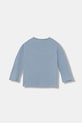 Dětské bavlněné tričko s dlouhým rukávem United Colors of Benetton 35RYG10K4.P.seasonal modrá AW25