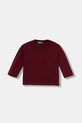 United Colors of Benetton longsleeve bawełniany dziecięcy 35RYG10K4.P.seasonal bordowy AW25