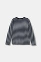United Colors of Benetton longsleeve bawełniany dziecięcy 3FNLC10QB.G.seasonal granatowy AW25
